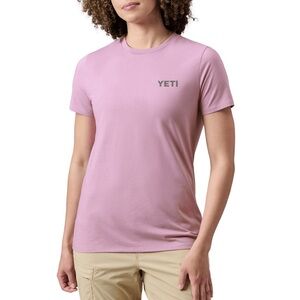 Yeti Mauve Bear Graphic Tee size M
